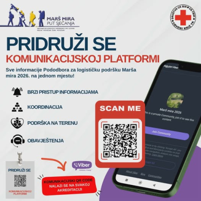 PRIDRUŽI SE KOMUNIKACIJSKOJ PLATFORMI MARŠA MIRA 2026